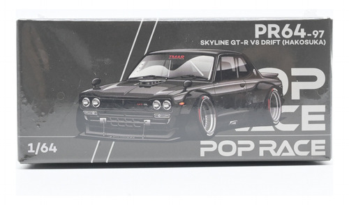 Auto Escala 1/64 Skyline Gt-r V8 Drift Hakosuka Pr64-0097 Chromo