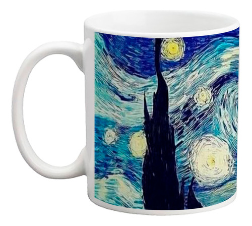 Taza Sublimada Diseño El Principito Noche Estrellada