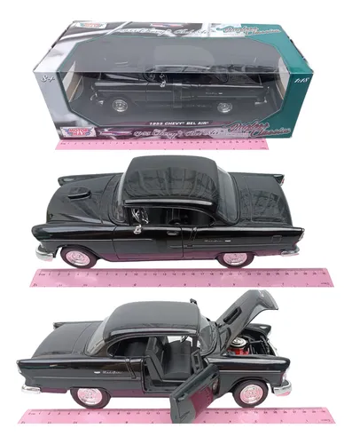 Chevrolet Bel Air 1955, Escala 1/18, Motormax, 27cms Largo