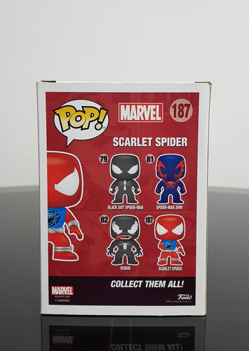 Funko Pop Scarlet Spider #187 Wallgreens C/ Protector