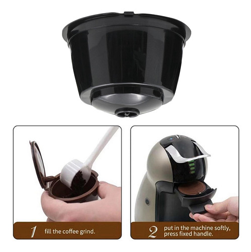 Recambio Reutilizable Filtro De Café Para Gusto Taza Negro