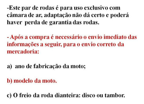 Par De Rodas De Liga Leve Modelo 5 Palitos Titan 150 Ks 2007