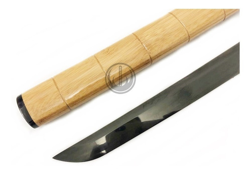 Espada Katana Samurai Shirasaya Aço T10 Negro Afiada Corte