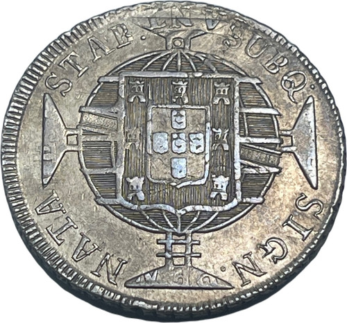 Moeda Prata 960 Réis 1821 Rio Var Cr 3a Chile Ind. 1817 F. J