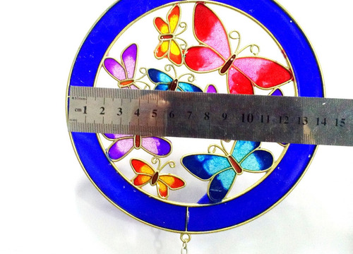 Imagen 8 de 8 de Llamador De Angeles Mandala Con Mariposas Llamadores