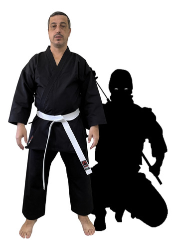 Kimono Hapkido/ninjutsu/karate Lona Preto Medium Canvas