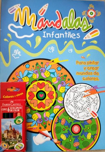 Libro Mandalas Infantiles Para Pintar Con Lápices - Palermo