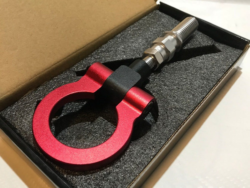 Imagen 2 de 9 de Gancho Remolque Competicion Fijo Aluminio Anodizado Auto R0