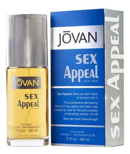 Eau De Colonia Sex Appeal De 3 Onzas De Jovan Para Hombre