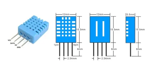 Modulo Dht11 Sensor De Temperatura Humedad Dht 11 Arduino