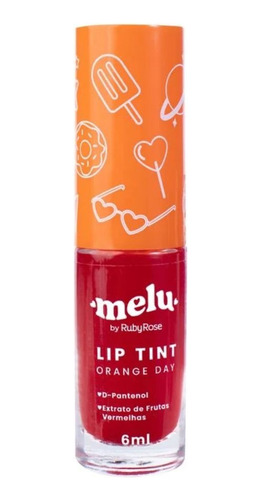 Lip Tint Para Lábios Cores Naturais Super Pigmentação Cor Orange Day
