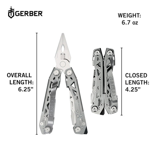 Pinza Multiherramienta Suspension Nxt Acero Gerber 16cm Larg