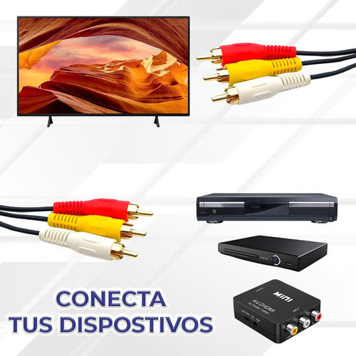 Cable Rca Macho A Macho 1.5 Metros Audio Y Video