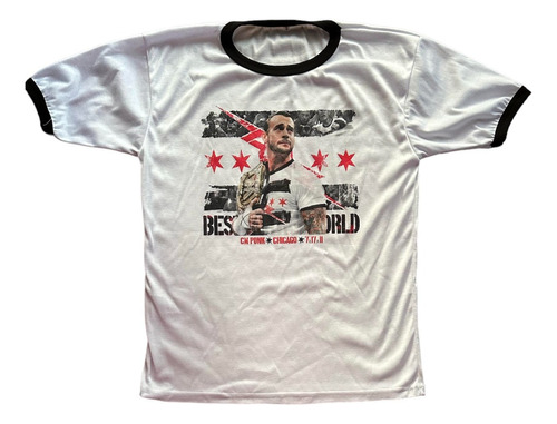 Playera Cm Punk Chicago 7-17-11 Campeón