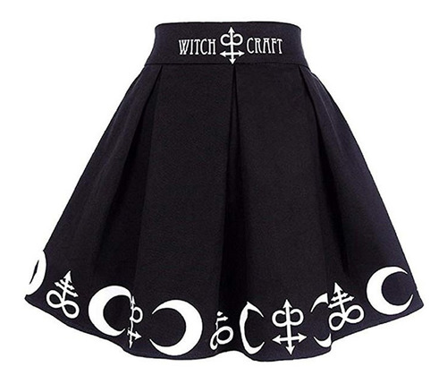 Minifalda Gótica Punk Moon Magic Spell Para Mujer 2496 [u]