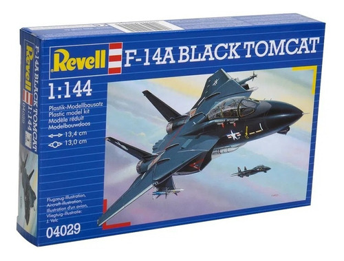 Kit de caza Revell F-14a Black Tomcat US Navy 1/144, 04029