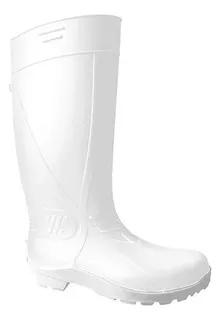 Bota De Hule Blanca #28 Sanitaria Toolcraft Tc5173