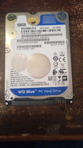 Disco Duro Interno Western Digital  Wd5000lpcx 500gb Azul