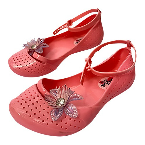 Sandalias Niña Rosas  Con Flor