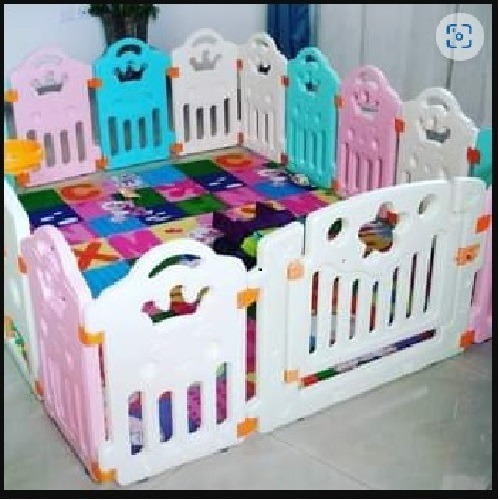 Imagen 1 de 1 de Corral Infantil 2mt X 2mt Incluye Pelotas Y Tapete