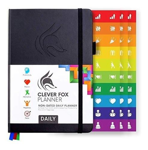 Clever Fox Daily Planner - Mejor Agenda Y Calendario Diario 