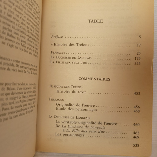 Histoire Des Treize Ferragus La Duchesse De Langeais Balzac
