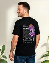 Comprar Remera Estampada Unisex Sadness Algodón Serigrafía Digital