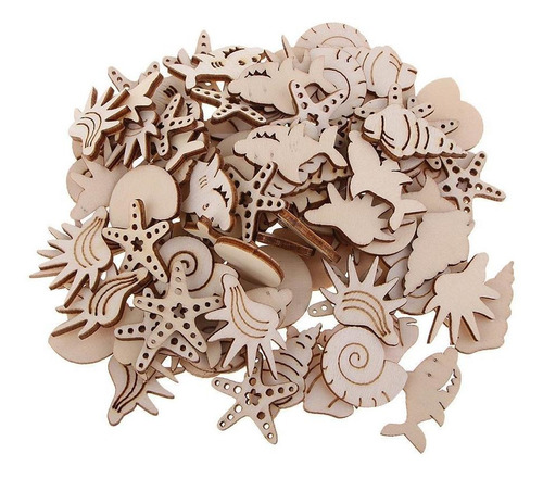 Imagen 6 de 10 de Colgantes De Madera Decoración Bricolaje Artesanía De