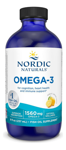 Omega 3 Cognicion Salud Cardiaca Inmunologico 1560 Mg 237 Ml