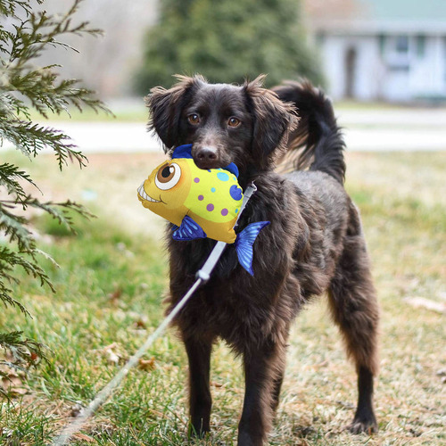Juguete De Peluche Interactivo Con Forma De Pez Para Perro Q