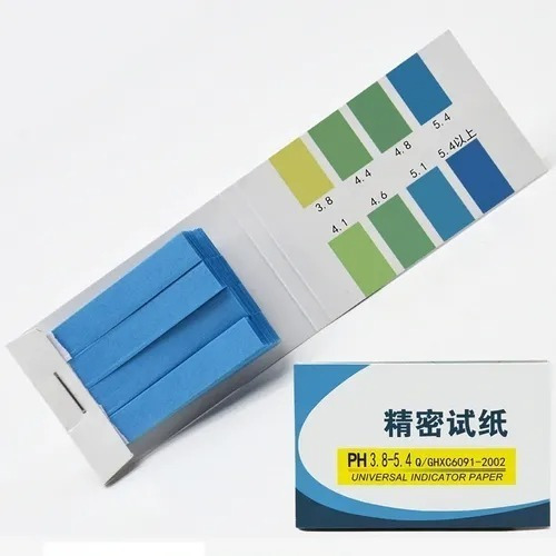 80 Test Papel Ph Para Ácidos 3.8-5.4 Tirrillas Medidor De Ph