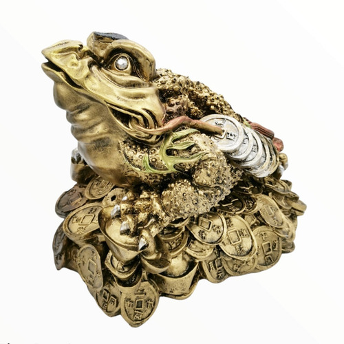 Rana De La Fortuna 23cm Dorado