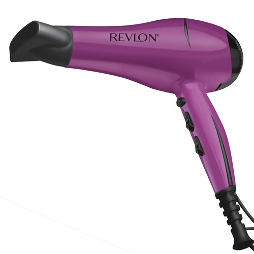 Secadora Cabello Revlon 1875w Rvdr5245 Essentials Smoot Ionic Anti Frizz 2 Velocidades Cool Shot Morada 110v 