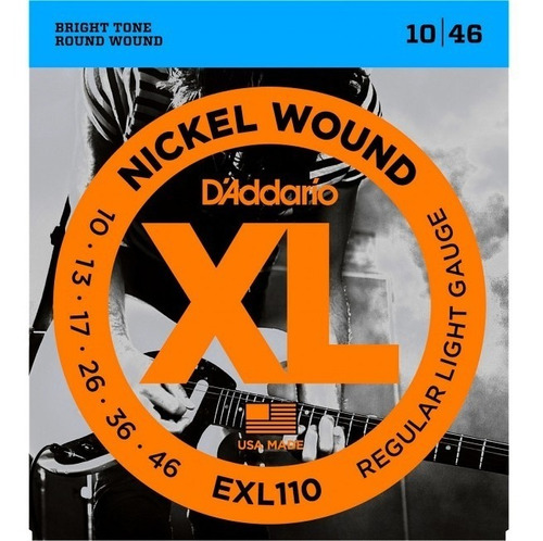 Cuerda para guitarra eléctrica D'Addario XL NICKEL WOUND