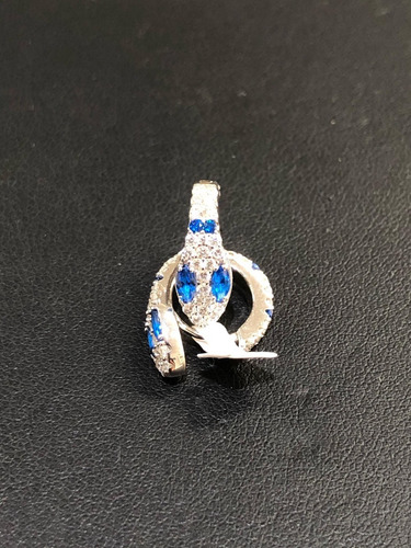 Aros Serpiente De Colores Plata 925