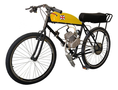 Bicicleta Motorizada Café Racer Sport Banco Xr Cor Amarelo Sunny