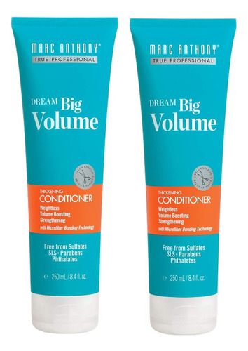 2 Pzas Marc Anthony Acondicionador Dream Big 8.4 Oz