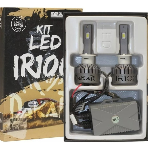 Kit Ampolletas Led Ir100 Dakar Oficial 30.000lm H1