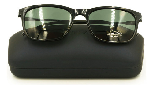 Lentes De Sol Nautica N6250s Color Negro Armazón De Metal