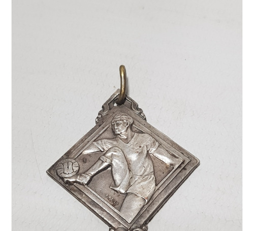 Antigua Medalla Fútbol Art Deco 1930 D Autor Plata Mag 58347