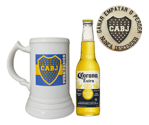 Kit Corona Porrón + Chop Cerámica Boca - Pérez Tienda -