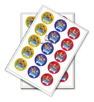 Comprar Kit Imprimible Sticker Circulo Multiuso Paw Patrol