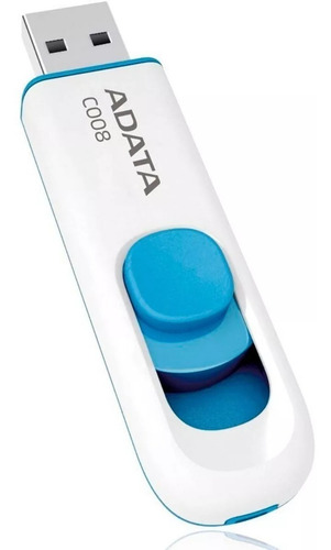 Imagen 6 de 8 de Memoria USB Adata Classic C008 32GB 2.0 blanco y azul