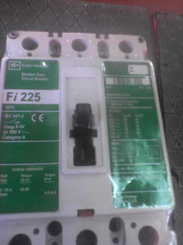 Breaker 3x100 Amp Fi Voltaje 480 Garantizado Usado (Usado)