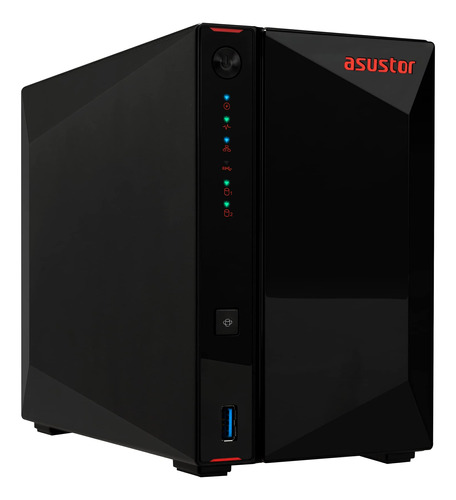 Asustor Ast Almacenamiento Nas De 2 Bahías, Cpu De 2.0 Ghz.