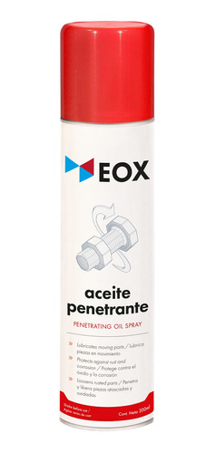 Imagen 1 de 2 de Penetrating Oil Spray  Aceite Penetrante W40 Eox 300 Ml