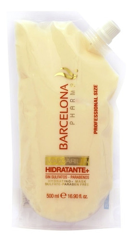 Imagen 1 de 1 de  Mascarilla  Hidratante + Barcelona Pharma 500ml Doypack 