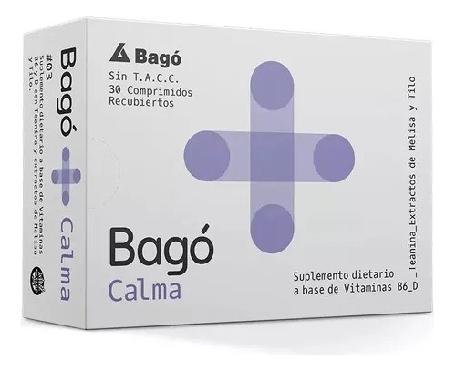 Suplemento Dietario Bago + Calma Vitaminas B6 D 30 Comp