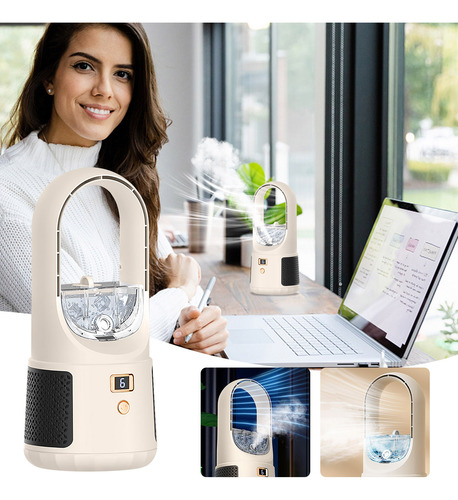 Ventilador De Humidificación Sin Aspas De Escritorio Ventila