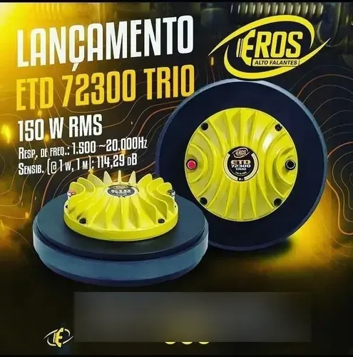Driver Eros Etd 72300 Ti Titanium Trio 150w Rms Corneta | MercadoLivre